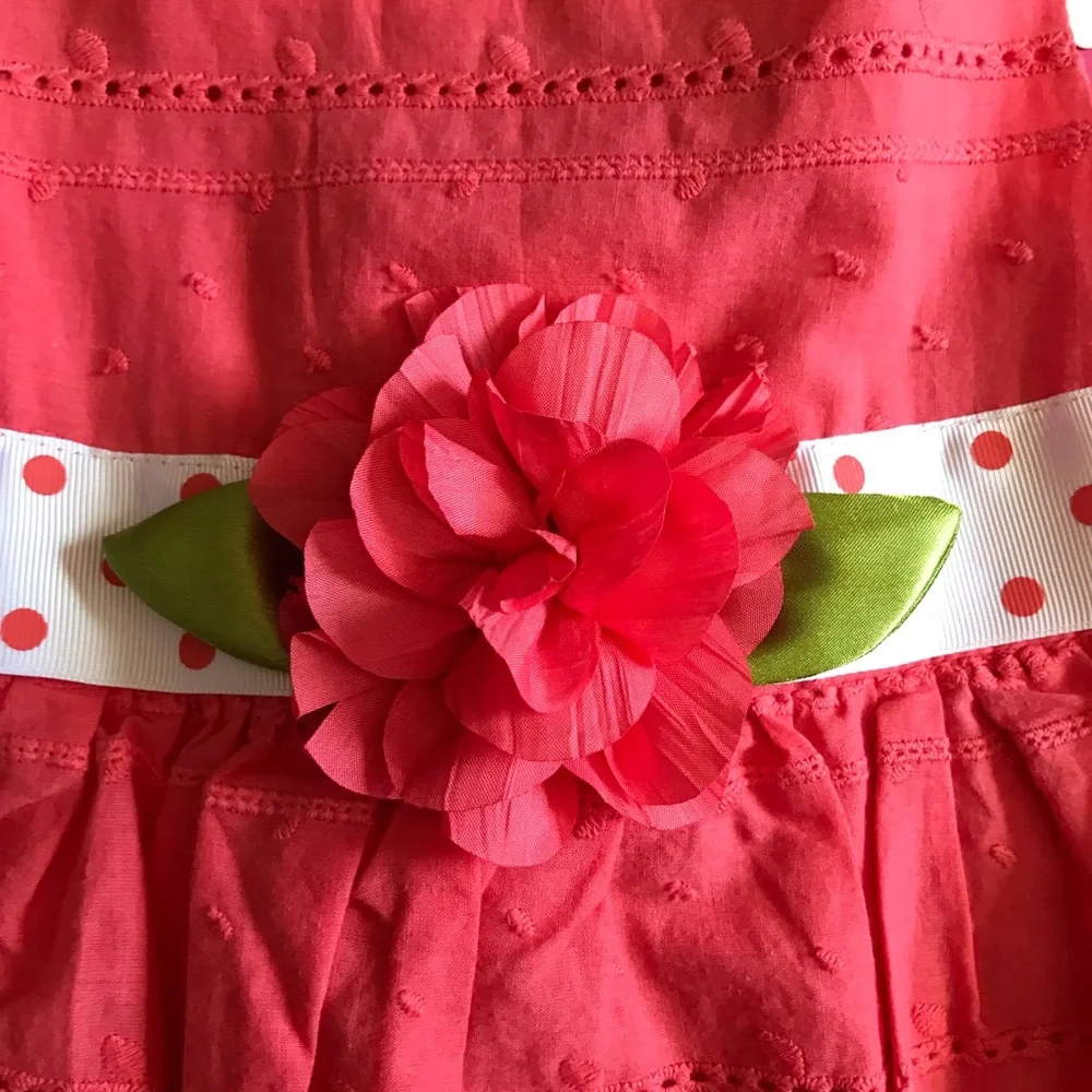 Youngland Toddler Girls Coral Pink Sleeveless Dress Size 2T